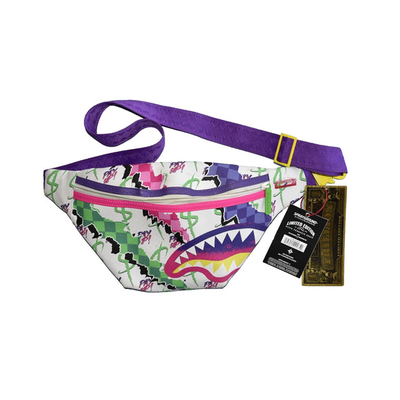 B8 NWT UNITED SHARKS OF SPRAYGROUND Limited Ed One Trillion Dollar Bill Tag Bag - Picture 1 of 7